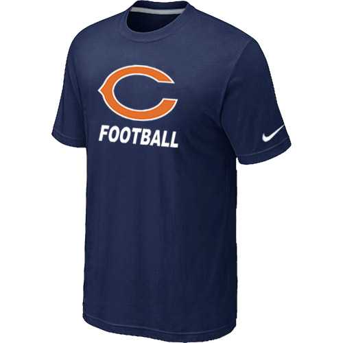 Men's Chicago Bears Nike Cardinal Facility T-Shirt D.Blue