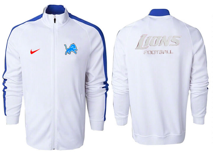 NFL Detroit Lions Team Logo 2015 Men Football Jacket (3)