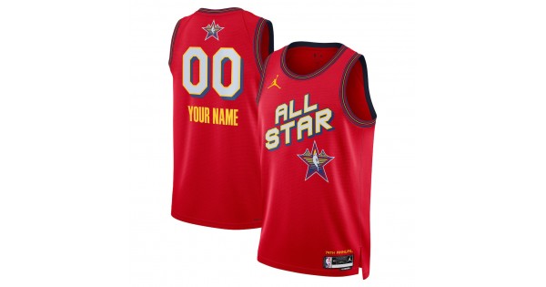 Jordan Brand Unisex Red 2025 NBA All-Star Game Swingman Custom Jersey - Image 2