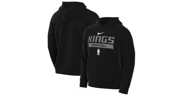 Sacramento Kings 2022/23 Nike Spotlight On-Court Practice Performance Pullover Hoodie - Image 2