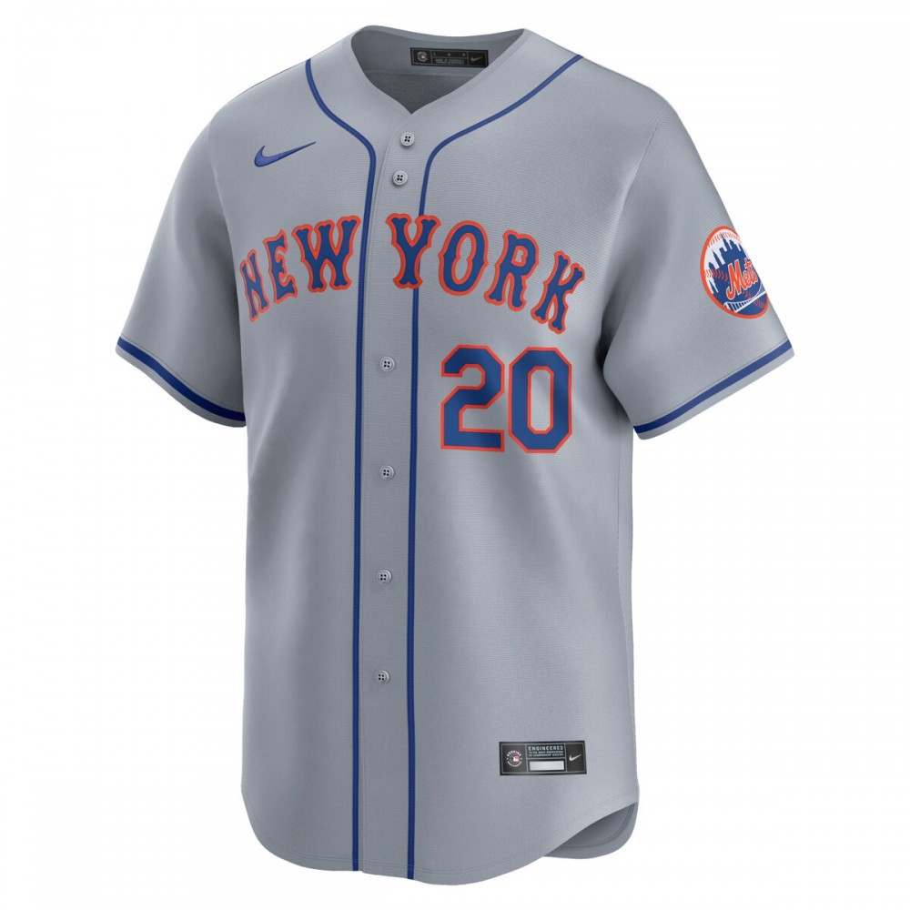Pete Alonso New York Mets Nike Away Limited Player Jersey - Gray - Image 2
