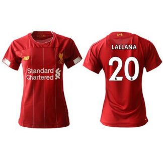 Women’s Liverpool #20 Lallana Red Home Soccer Club Jersey